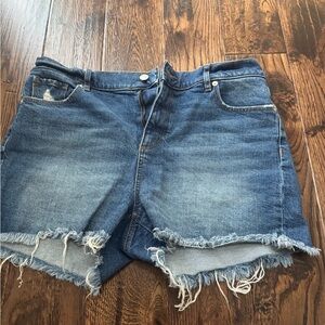 Distressed Denim Shorts